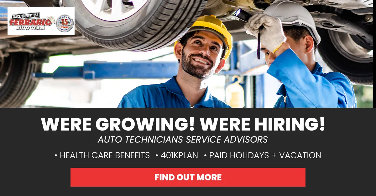 Ferrario Hiring Banner